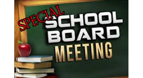 Special School Board Meeting
