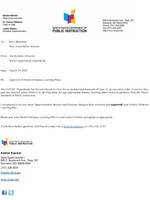 Application for Distance Learning for New Town Public School has been approved!
