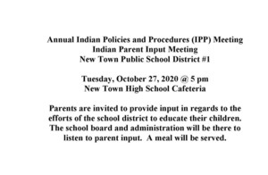 Annual IPP Meeting Notice for October 27, 2020