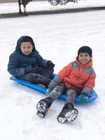 Thank you Monica Mayer from the North Segment for donating sleds to Edwin Loe Elementary Students