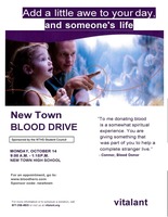 NTHS Student Council is sponsoring a Blood Drive on October 14th