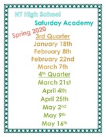 Spring High School Saturday Academy dates