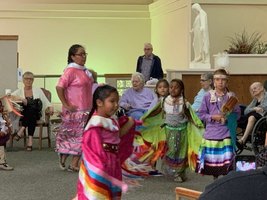 Eagle Feather Club Performs in Minot