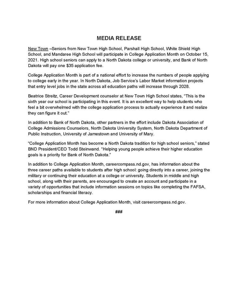 Media release